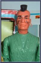 Fighting Eagle - Indian Mohico (Green) from Best of the West - Int'l Spain Variations manufactured by Marx [Loose]
