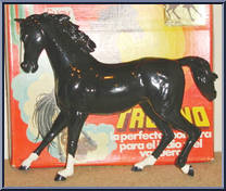 Flame - Trueno (Black) from Best of the West - Int'l Spain Variations manufactured by Marx [Loose]