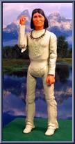 Geronimo (Cream) from Best of the West - Johnny West manufactured by Marx [Loose]
