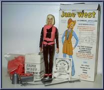 Jane West (Maroon, Pink) from Best of the West - Int'l Canada Variations manufactured by Marx [Loose]