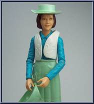 Janice West (Turquoise) from Best of the West - Int'l Canada Variations manufactured by Marx [Loose]