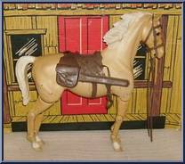 Johnny West & Commanche (Bay or Palomino) from Best of the West - Johnny West - Combos manufactured by Marx [Loose]