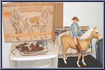 Johnny West (Quick Draw) & Thunderbolt from Best of the West - Johnny West Adventure - Combos manufactured by Marx [Loose]