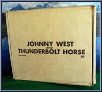 Johnny West & Thunderbolt (Palomino) (No Rivets) from Best of the West - Johnny West - Combos manufactured by Marx [Front]