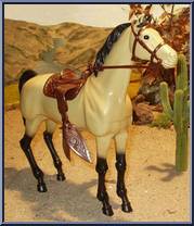 Horse: Fury (Furia) (Light Beige) from Big Jim - Old West Accessories manufactured by Mattel [Loose]