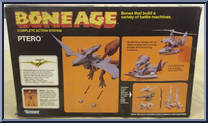 Ptero (with Brog) from Bone Age - Ice Clan manufactured by Kenner [Back]