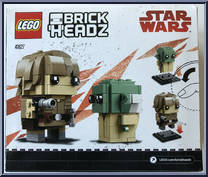 Yoda #71 / Luke Skywalker #70 from BrickHeadz - Star Wars manufactured by Lego [Back]