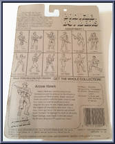 Arrow Hawk from Bronze Bombers - Basic Series manufactured by Olmec Toys [Back]