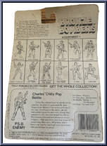Charles "Chilly Pop" Battle from Bronze Bombers - P.S.B. Enemy manufactured by Olmec Toys [Back]