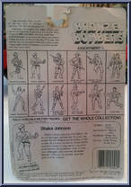 Shaka Johnson from Bronze Bombers - Basic Series manufactured by Olmec Toys [Back]