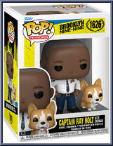 Captain Ray Holt with Cheddar from Brooklyn Nine-Nine - Pop! Vinyl Figures manufactured by Funko [Front]