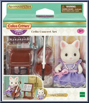 Cello Concert Set from Calico Critters - Town manufactured by Epoch [Front]