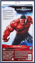 Red Hulk from Captain America - Brave New World - Titan Hero Series manufactured by Hasbro [Back]