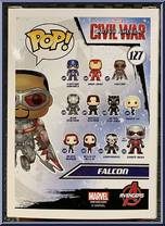 Falcon from Captain America - Captain America Civil War Pop! manufactured by Funko [Back]