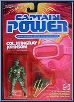 Stingray Johnson from Captain Power - Series 2 manufactured by Mattel [Front]
