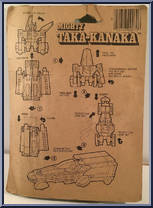 Mighty Taka-Kanaka from Change-Able Robot - Carded manufactured by Marty Toy [Back]