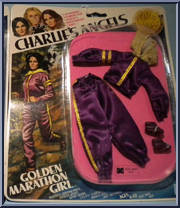 Golden Marathon Girl from Charlie's Angels - Outfits manufactured by Hasbro [Front]