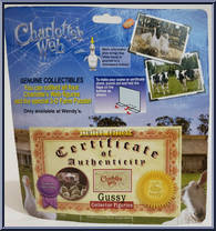 Gussy from Charlotte's Web - Basic Series manufactured by Wendy's [Back]