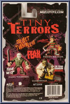 Freddy Krueger from Cinema of Fear - Tiny Terrors manufactured by Mezco [Back]