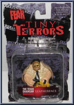 Leatherface from Cinema of Fear - Tiny Terrors manufactured by Mezco [Front]