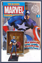 Captain America from Classic Marvel Figurine Collection - Basic Series manufactured by Eaglemoss [Front]