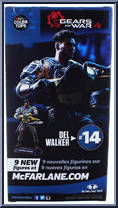 Del Walker (Gears of War 4) from Color Tops - Blue manufactured by McFarlane [Back]