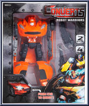 Robot Warrior (Orange) from Converts Robot Warriors - Basic Series manufactured by Unknown [Front]