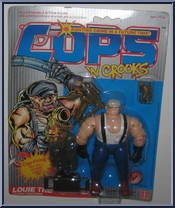 Louie the Plumber from C.O.P.S. N Crooks - Series 2 - Crooks manufactured by Hasbro [Front]