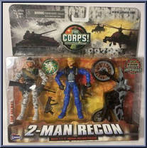 2-Man Recon from Corps! - Basic Series manufactured by Lanard Toys [Front]