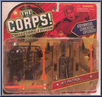 Jet Patrol (Green Jet) from Corps! - Collector's Edition manufactured by Lanard Toys [Front]