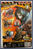 Shrapnel / Titan / Impact from Corps! - Elite manufactured by Lanard Toys [Back]