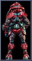 T.U.5.C.C. Pilot from Cosmic Legions - Basic Series manufactured by Four Horsemen [Loose]