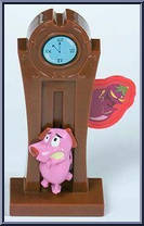 Courage Scaredy Clock from Courage the Cowardly Dog - Basic Series manufactured by Subway [Loose]