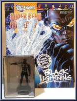 Black Lightning from DC Comics Super Hero Collection - Basic Series manufactured by Eaglemoss [Front]