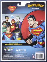 Superman from DC - Bendyfigs manufactured by Noble Toys [Back]