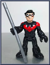 Nightwing (Black / Red Costume) from DC Super Friends - Imaginext Blind Bags 1 manufactured by Fisher-Price [Loose]