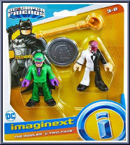 Riddler & Two-Face from DC Super Friends - Imaginext manufactured by Fisher-Price [Front]