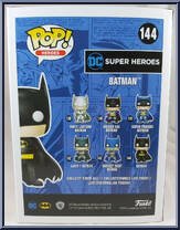 Batman (Orange Chrome) from DC Super Heroes - Pop! Vinyl Figures manufactured by Funko [Back]