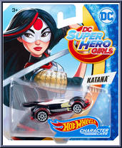 Katana from DC Super Hero Girls - Hot Wheels manufactured by Mattel [Front]