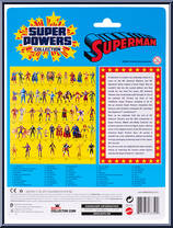 Superman from DC Universe - Super Powers Collection manufactured by Mattel [Back]
