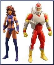 Adam Strange & Starfire: Space Heroes (Mattycollector) from DC Universe Classics - Exclusives manufactured by Mattel [Loose]