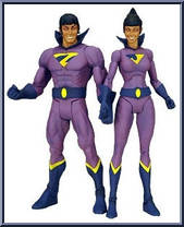 Zan & Jayna, the Wonder Twins (Matty Collector) from DC Universe Classics - Exclusives manufactured by Mattel [Loose]