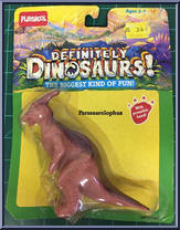 Parasaurolophus (Flexar) from Definitely Dinosaurs - Carded - 1988 manufactured by Playskool [Front]