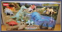 Tyrannosaurus / Lexa from Definitely Dinosaurs - Dinosaurs - Series 1 manufactured by Playskool [Back]