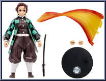 Tanjiro Kamado (Rui Battle) from Demon Slayer - 7" Scale manufactured by McFarlane [Loose]