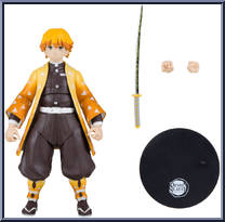 Zenitsu Agatsuma from Demon Slayer - 7" Scale manufactured by McFarlane [Loose]
