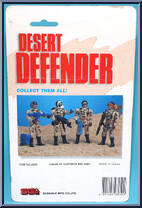 Military Cap from Desert Defender - Card - Small Blister manufactured by Sungold [Back]