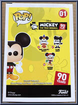 Mickey Mouse (Blue / Pink) from Disney - Mickey True Original Pop! manufactured by Funko [Back]