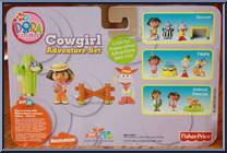 Cowgirl from Dora the Explorer - Adventure Sets manufactured by Fisher-Price [Back]