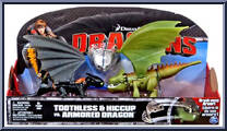 Toothless & Hiccup vs Armored Dragon (Green) Action Figure